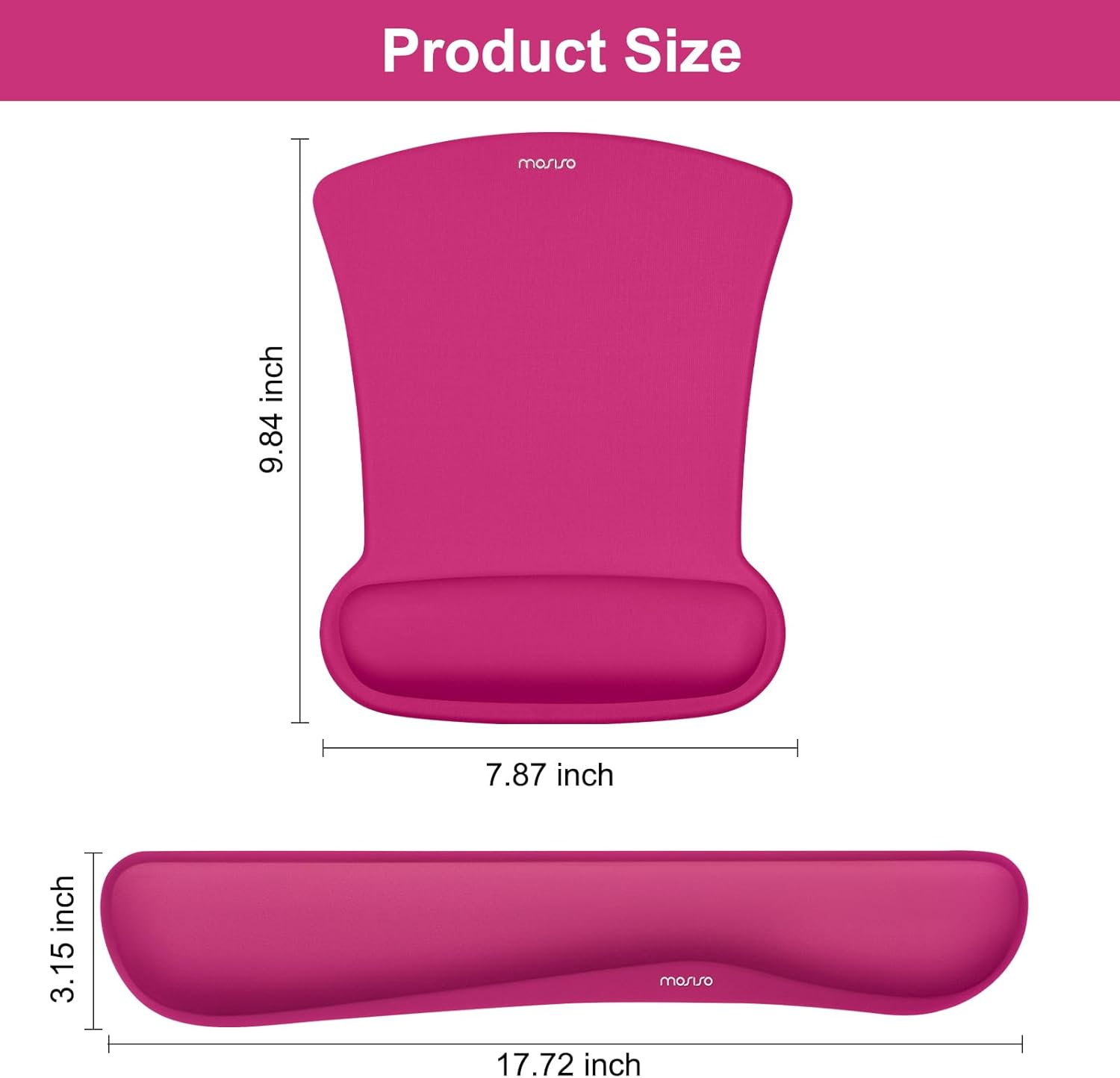 Product Size  
Height: 9.84 inch  
Width: 7.87 inch  
Depth: 3.15 inch  
Length: 17.72 inch