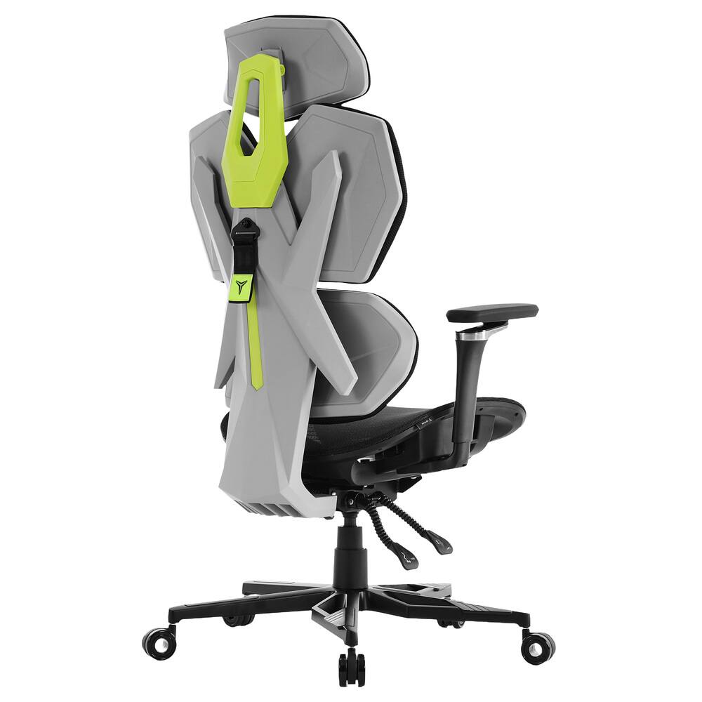 Alt View 2. YEYIAN - YEYIAN Ergonomic Gaming Chair. Lumbar Support, Adjustable Seat Height, Adjustable Armrests. YAR-GAOME-M1 - Black & Gray.