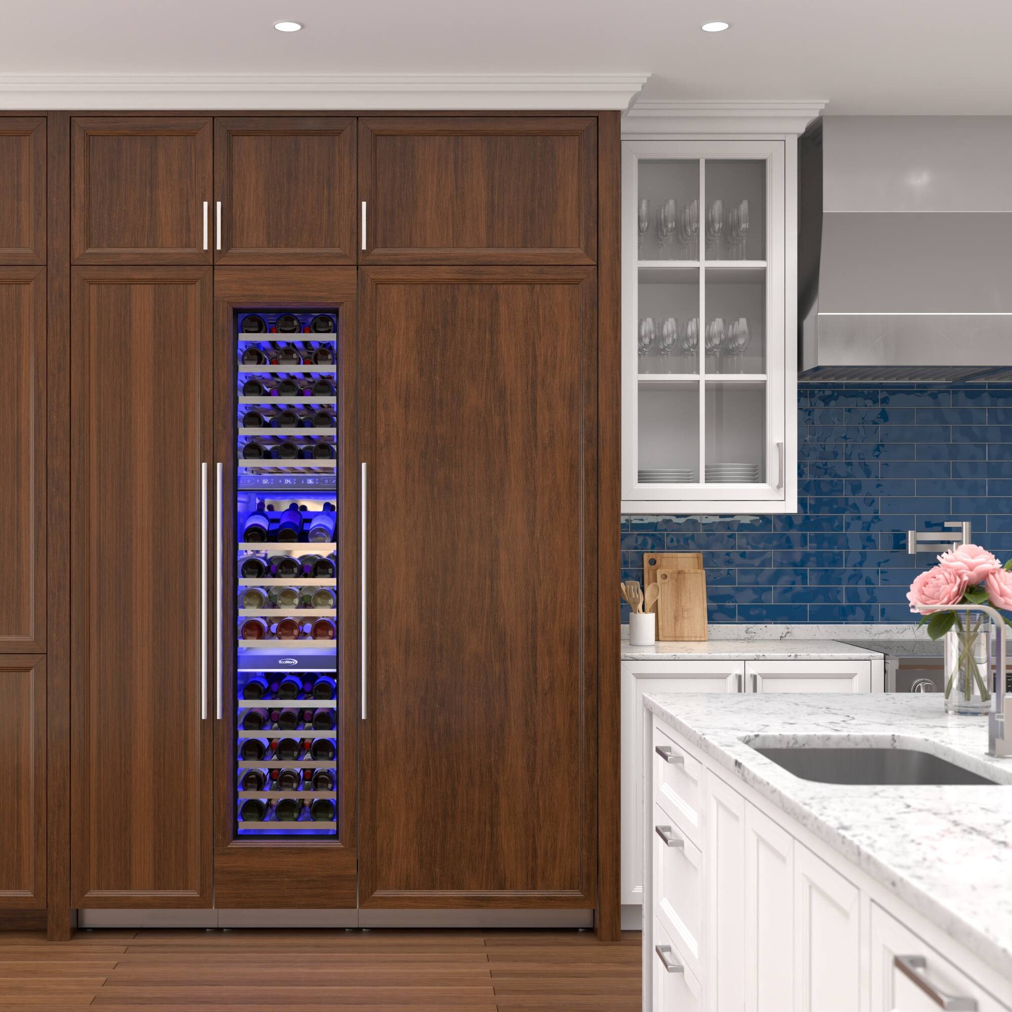 Alt View 3. Koolmore - KoolMore Reserve 18 In. Panel Ready Freezer Column With 8.6 Cu. Ft. Capacity, Ice Maker, Frost Free (KM-PRC-F18) - White.