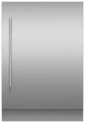 Fisher & Paykel - 24" Integrated Wine Cellar or Beverage Refrigerator Solid Door Panel, Right Hinge - Stainless Steel - Front_Zoom