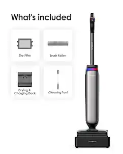 Tineco - FLOOR ONE S9 Artist Steam Mop and Vacuum Cleaner - Gray