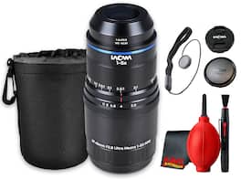 LAOWA - Venus Optics 45mm f/2.8 1-5x Macro APO Lens Sony E-Mount Bundle - Black
