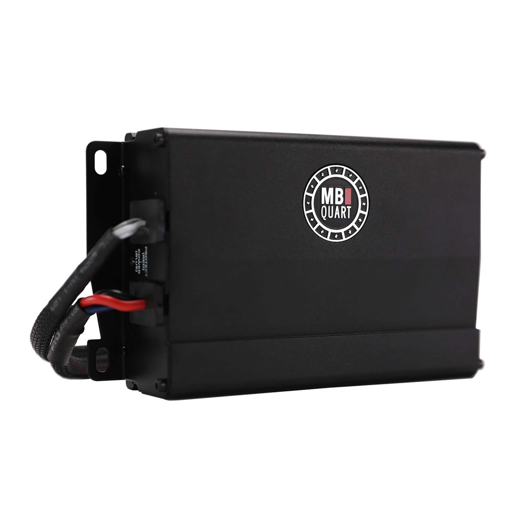 MB Quart - NA4-400.2RC Nautic 400 Watt Waterproof 2-Channel Amplifier 100x2 @ 4OHM, 200x2 @ 2OHM, (Polaris® RIDE COMM - Black/Gray