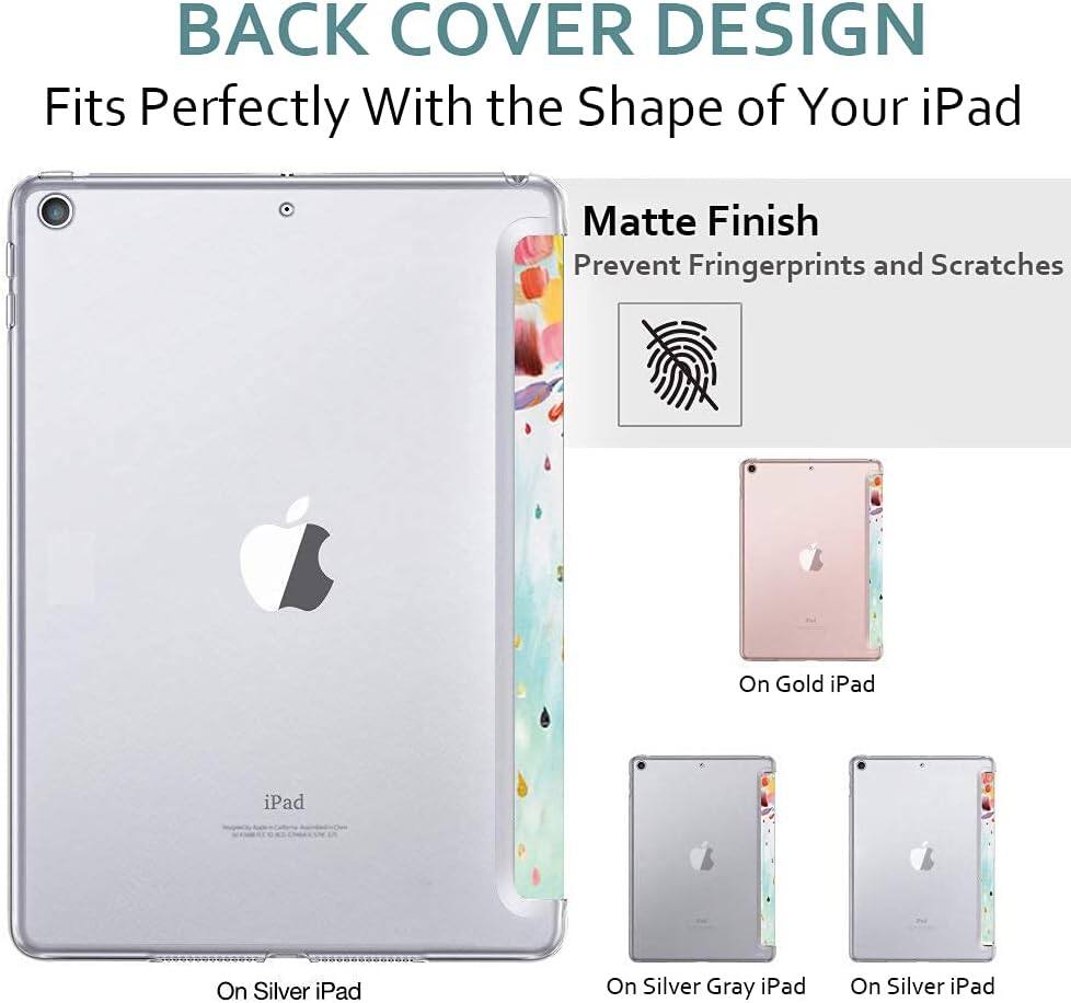 BACK COVER DESIGN  
Fits Perfectly With the Shape of Your iPad  

Matte Finish  
Prevent Fingerprints and Scratches  

On Gold iPad  
On Silver iPad  
On Silver Gray iPad  
On Silver iPad
