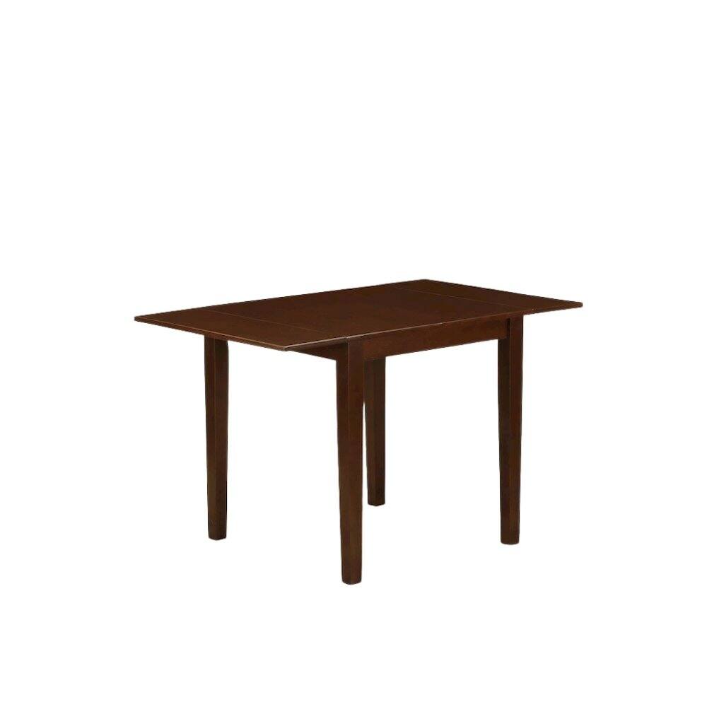Angle. FurniFact - Mahogany Wood Dining Table - Brown.