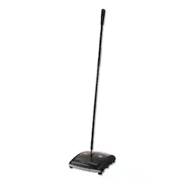 RubberMaid - FG421588BLA 44 in. Handle Brushless Mechanical Sweeper - Black/Yellow