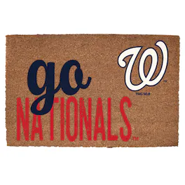 The Memory Company - Washington Nationals 20" x 30" Go Team Coir Door Mat - Multicolor