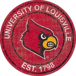 Fan Creations - Louisville Cardinals 24'' Round Heritage Logo Sign - Multicolor
