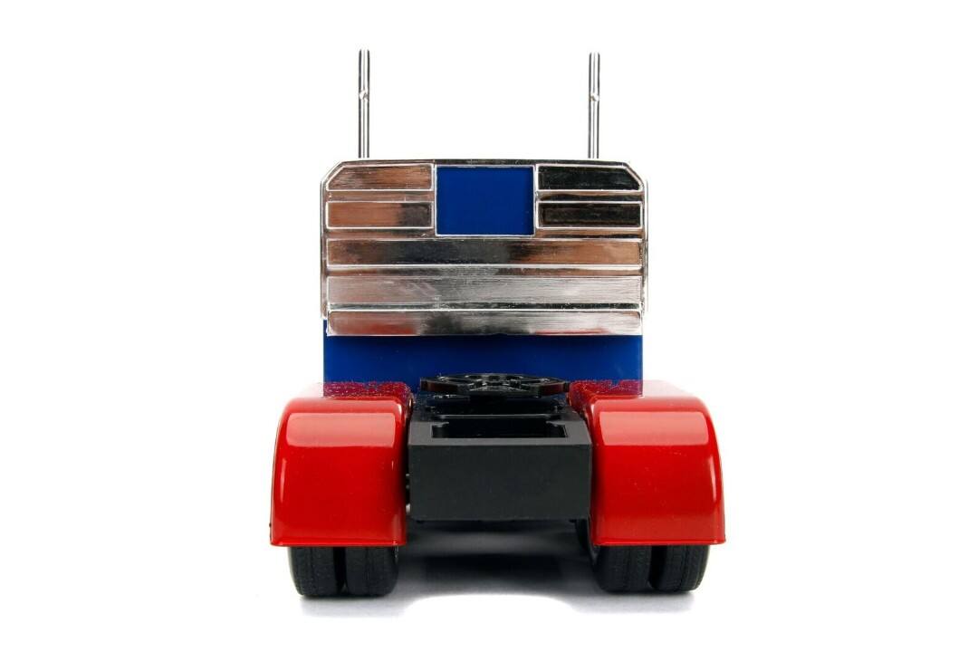 Alt View 3. Jada - Optimus Prime Truck with Robot on Chassis from "Transformers" Movie "Hollywood Rides" Series  Diecast Model by Jada.