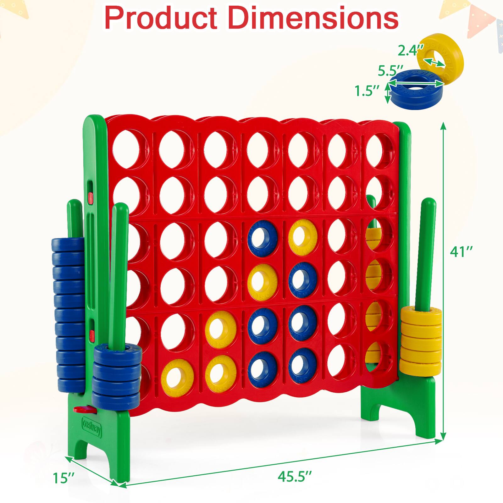 Product Dimensions  
2.4" 5.5" 1.5"  
41"  
15"  
45.5"