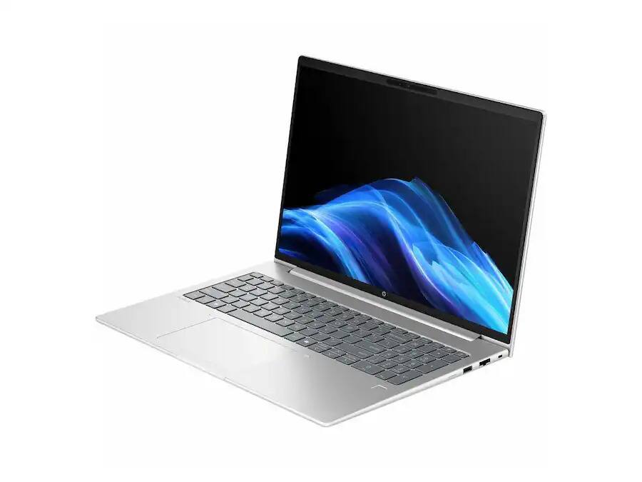 Left. HP - HP ProBook 4 G1i 16" Touchscreen Laptop – Intel Core Ultra 5 225U – 16GB RAM – 512GB SSD – Windows 11 Pro Open Box - Pike Silver.