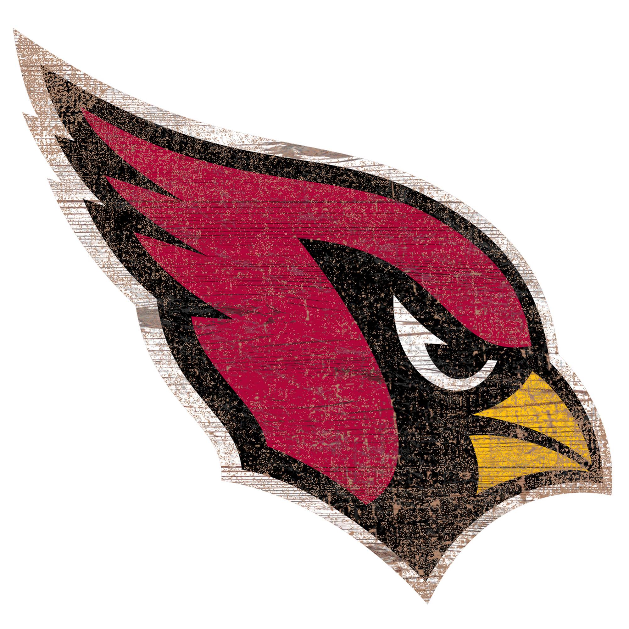 Arizona Cardinals Distressed Logo Cutout Sign