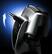 Alt View Standard 3. Panasonic - Arc3 Wet/Dry Pivoting-Head Shaver with Nanotech Blades - Silver.