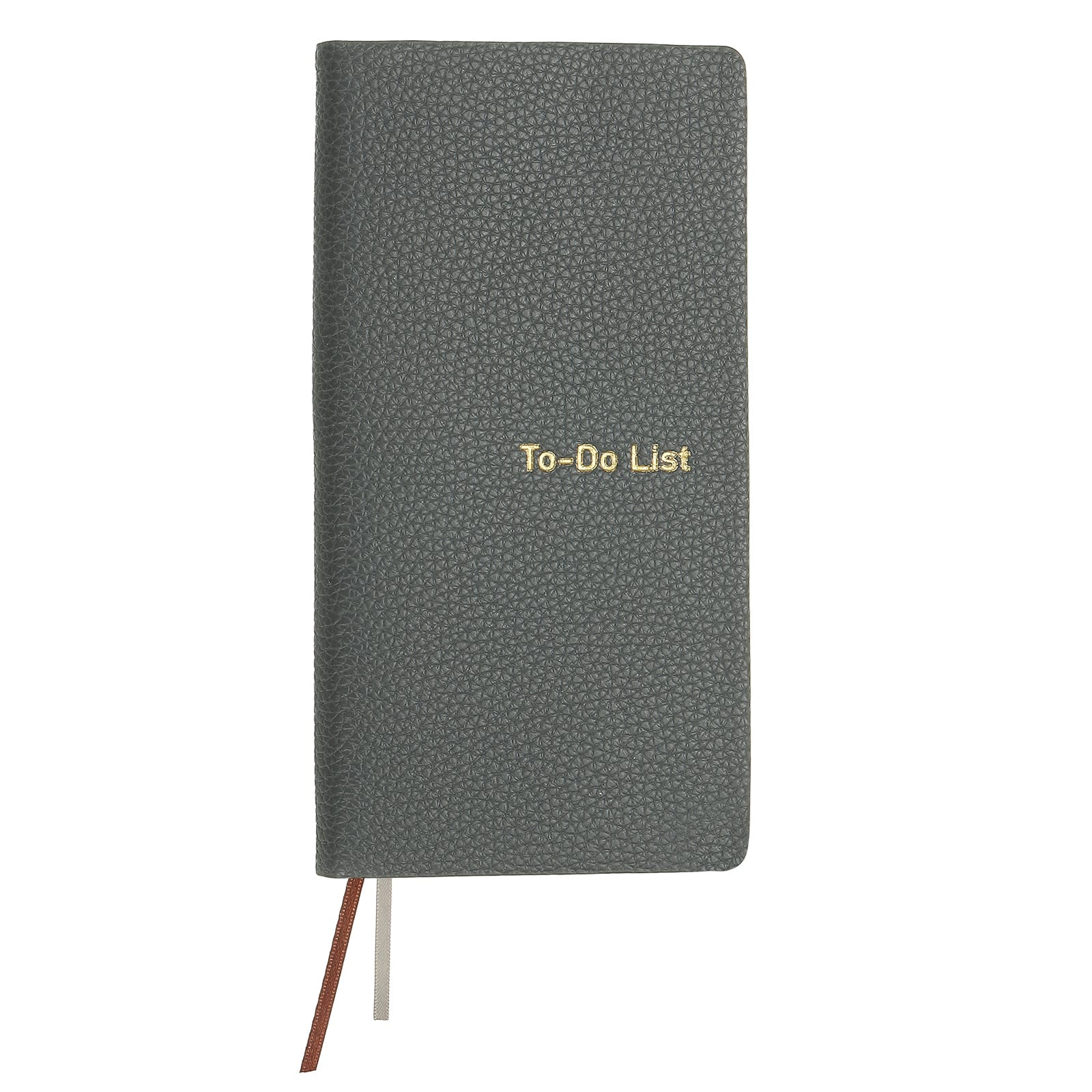 Unique Bargains - Leather To Do List Notepads 160 Pages 6.5x3.2 Inch Daily Planner Notebook for Business Personal Schedule - Gray