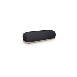 Meridian Furniture - Calum Chenille Fabric Bench - Black