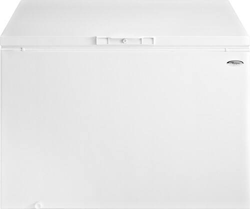 Front Standard. Whirlpool - 14.8 Cu. Ft. Chest Freezer - White.
