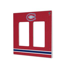 Keyscaper - Montreal Canadiens Double Rocker Lightswitch Plate - Multicolor