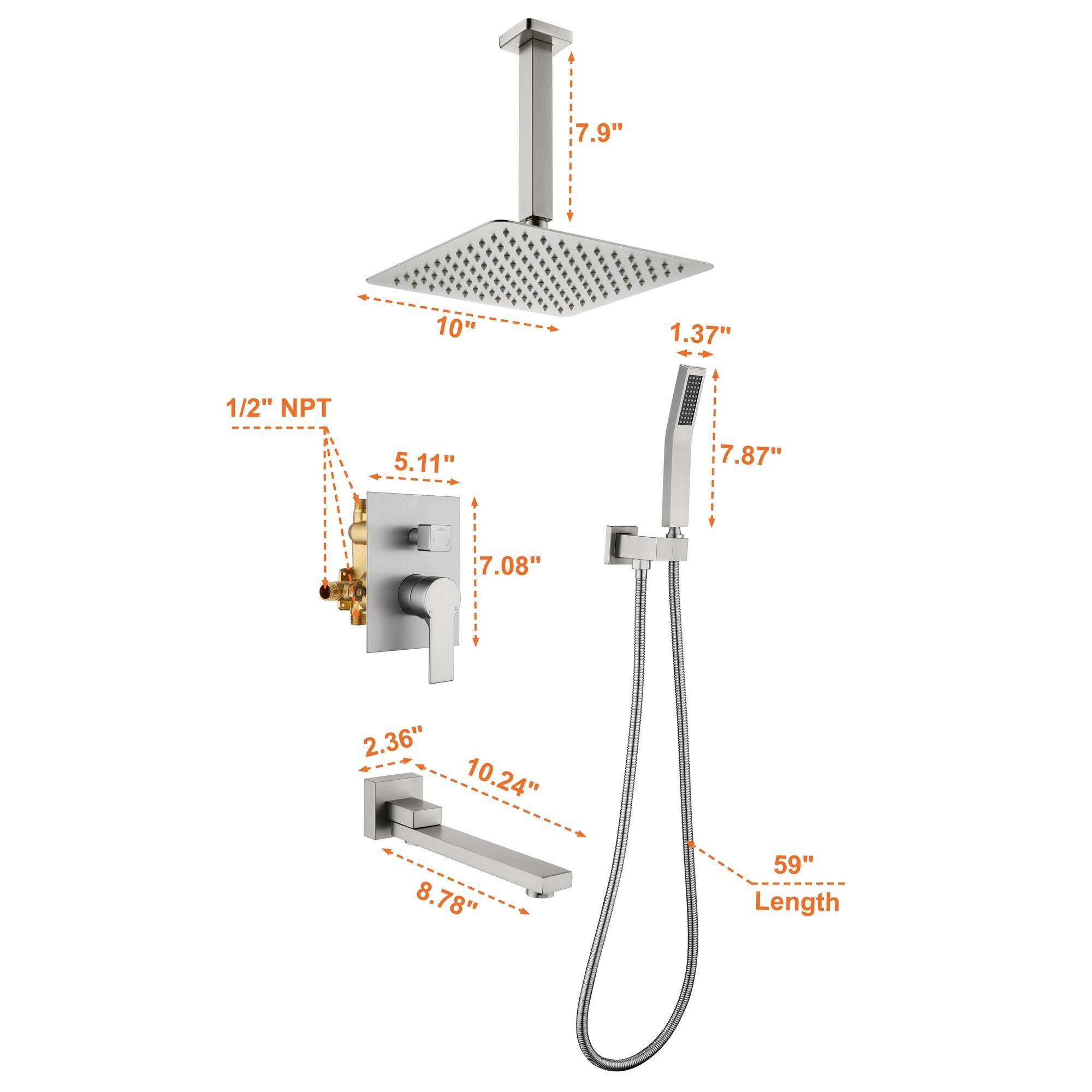 7.9"  
10"  
1.37"  
1/2" NPT  
5.11"  
7.87"  
7.08"  
2.36"  
10.24"  
8.78"  
59" Length