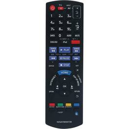 ZdalaMit - Replacement Remote N2QAYB000728 fit for Panasonic Blu-ray Disc Home Theater Sound System SC-BTT775 SC-BTT770 SC-BTT370 - Black