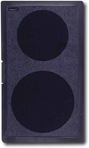 Front Standard. GE - Ribbon Module for Select-Top Modular Downdraft Cooktops - Black-on-Black.