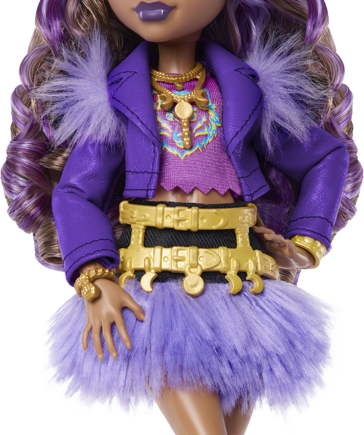Mattel Monster High Clawdeen Wolf Doll with Pet Crescent