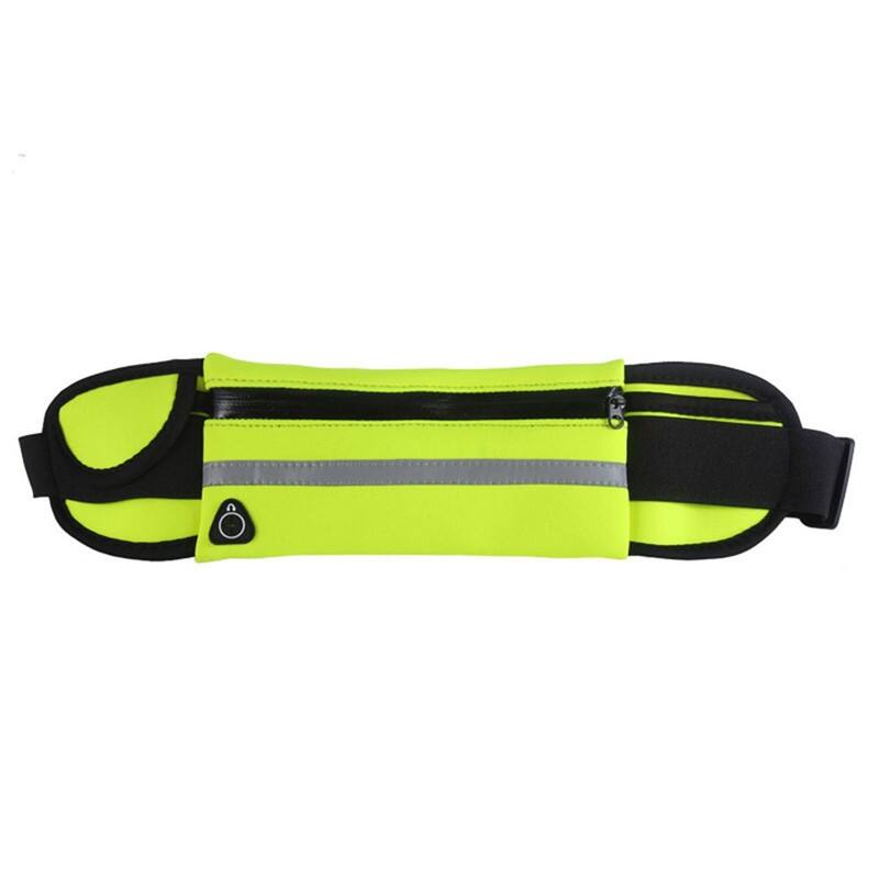 JupiterGear - Sports Running Belt and Travel Fanny Pack for Jogging, Cycling and Outdoors with Water Resistant Pockets - Yellow