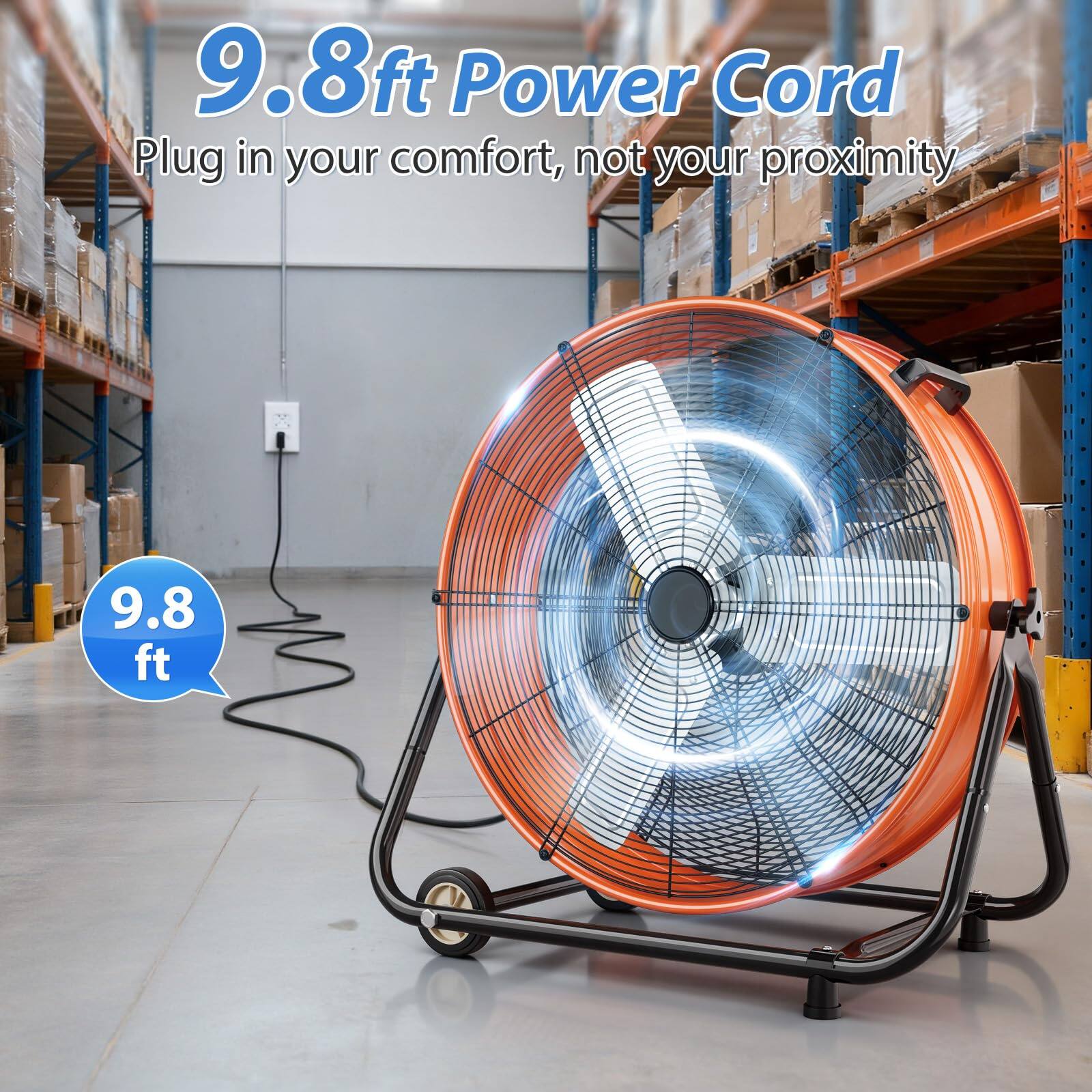 9.8ft Power Cord  
Plug in your comfort, not your proximity  
9.8 ft