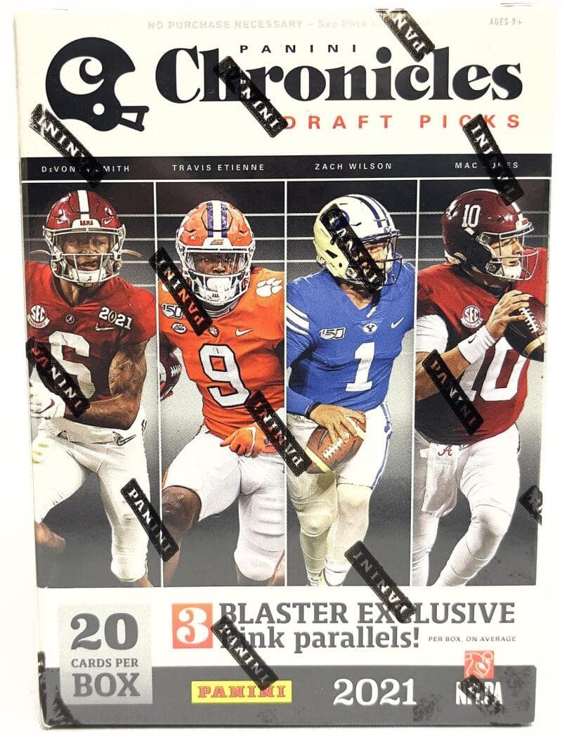 2021 Panini Chronicles Draft Picks Football 4-Pack Blaster Box