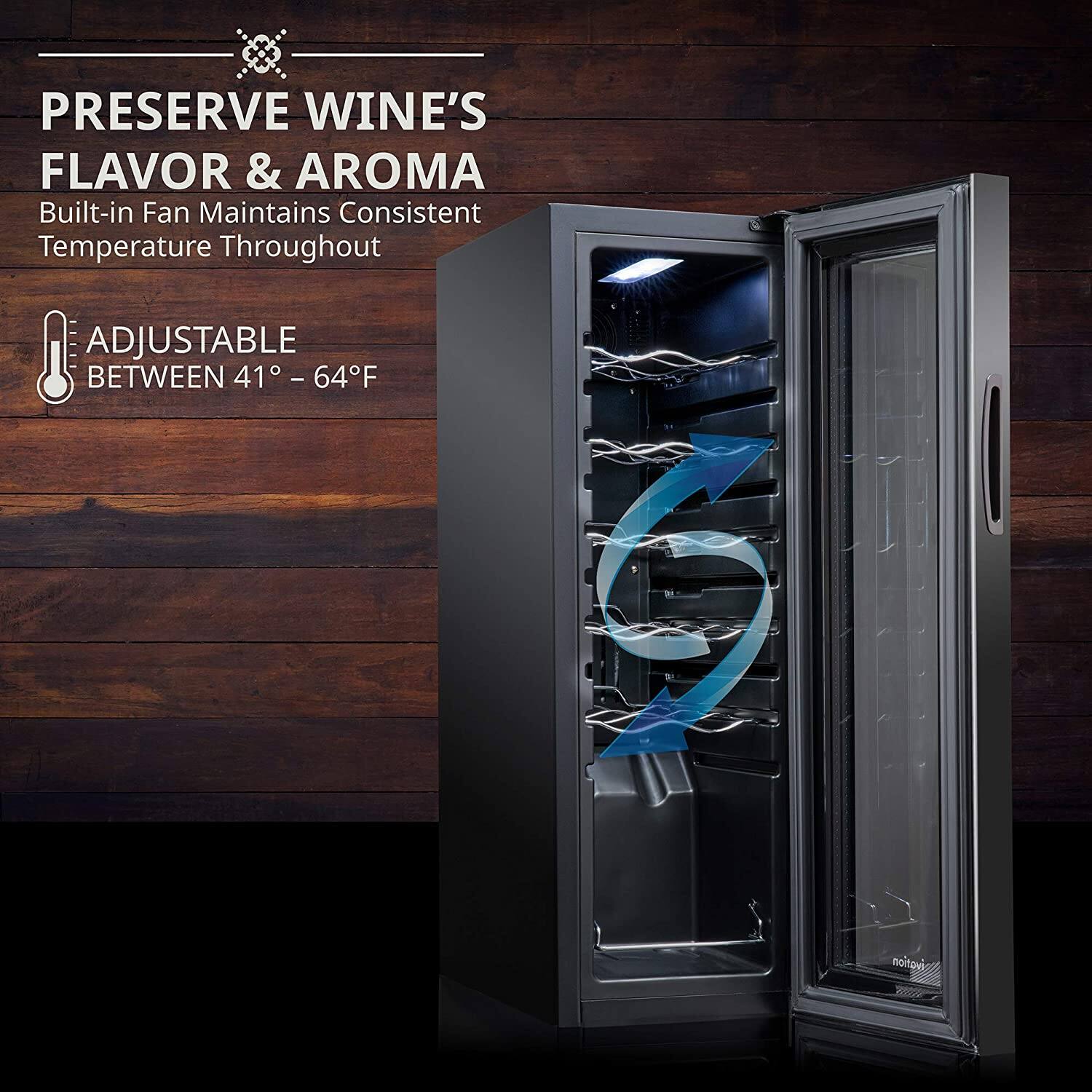 Alt View 12. Ivation - Ivation - 12-Bottle Compressor Freestanding Wine and Beverage Cooler.