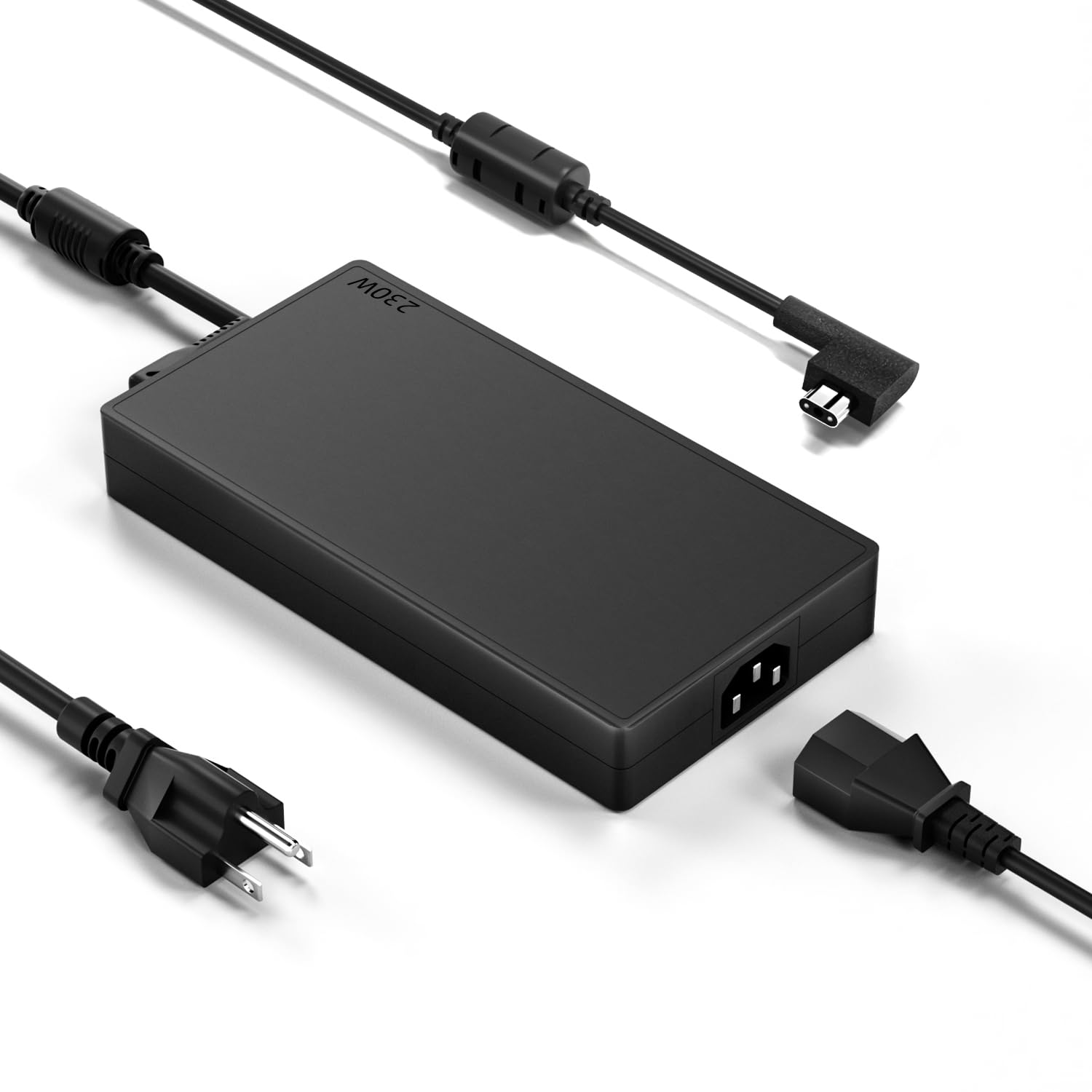 Front. DORLUKFU - 230W 19.5V 11.8A Charger Fit for Razer Blade 14 15 Base/Advanced/Studio RC30-0230KR RC30-0248 RZ09-0482X RZ09-0485X.