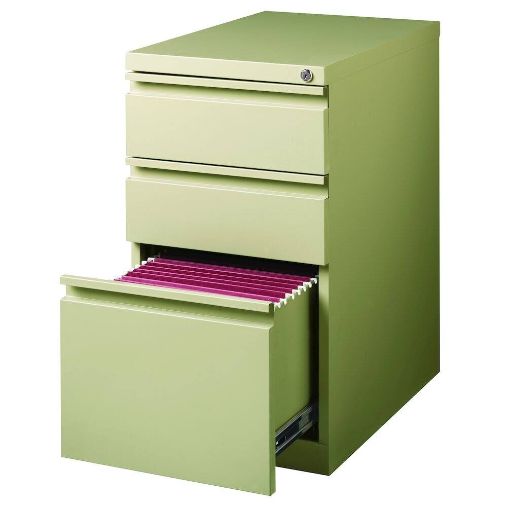 Alt View 4. Hirsh - Hirsh 23" Deep Mobile Pedestal File Cabinet 3 Drawer Box-Box-File, Putty - Beige.