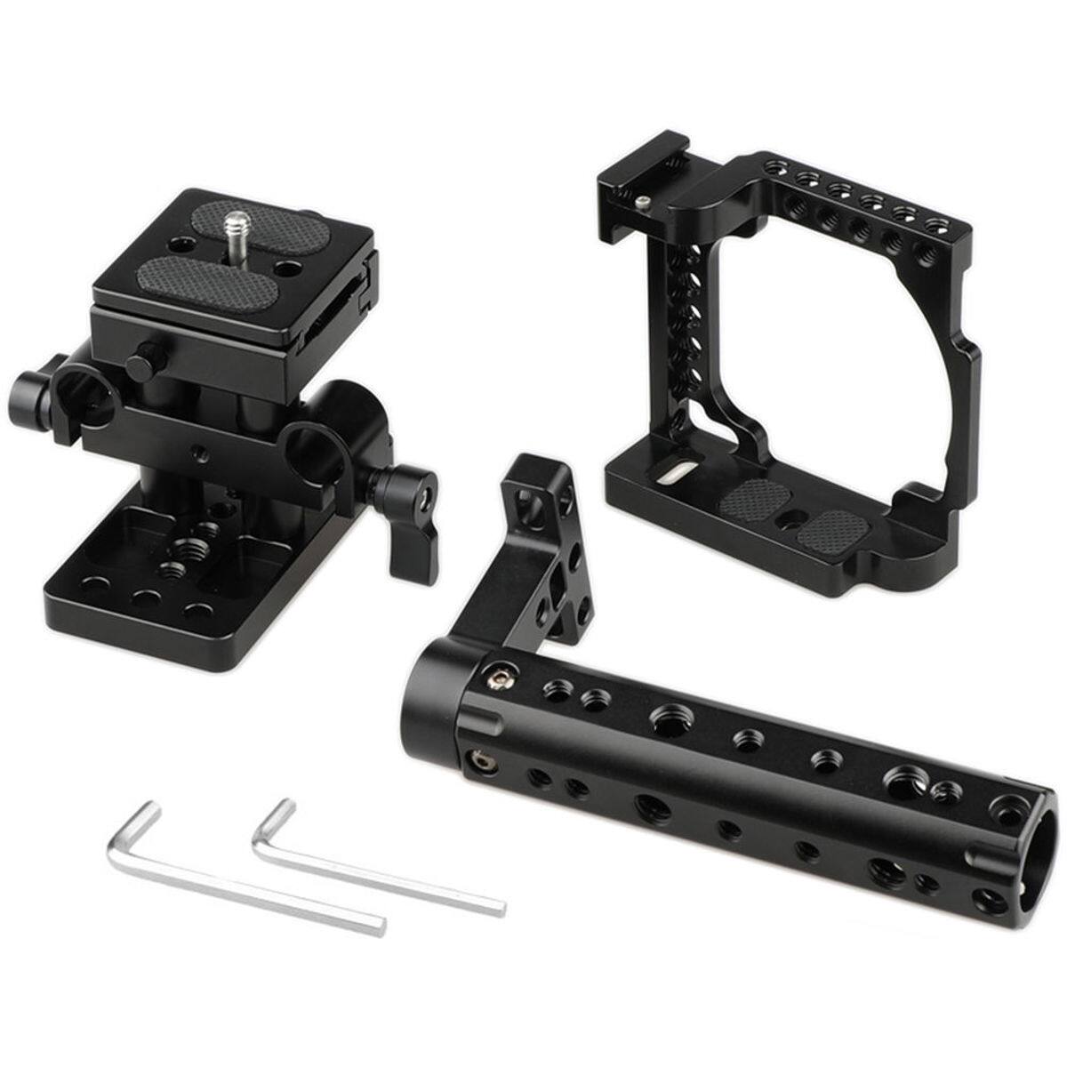 Alt View 3. CAMVATE - CAMVATE Camera Cage with Handle and ARCA QR Baseplate for Sony A6500/A6300/A6000.