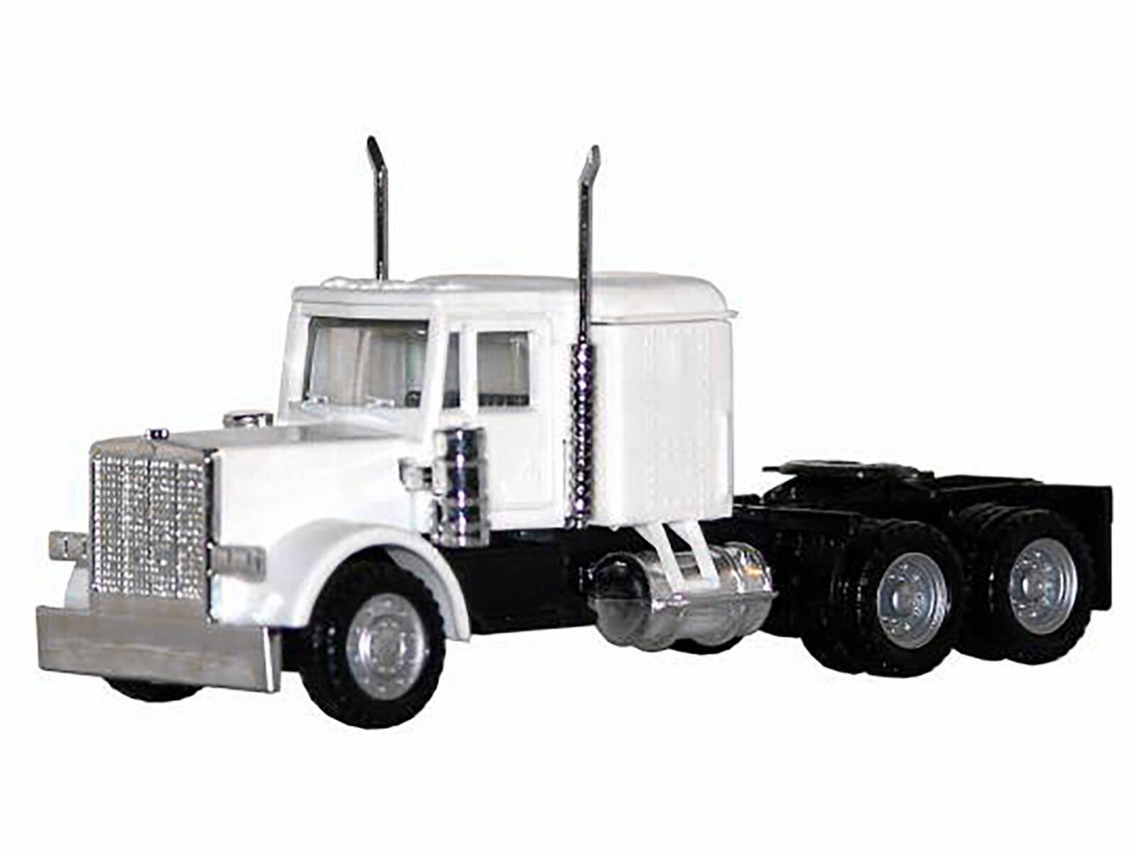 Alt View 1. Promotex - Peterbilt Long Tractor White 1/87 (HO) Scale Plastic Model Car by Promotex.