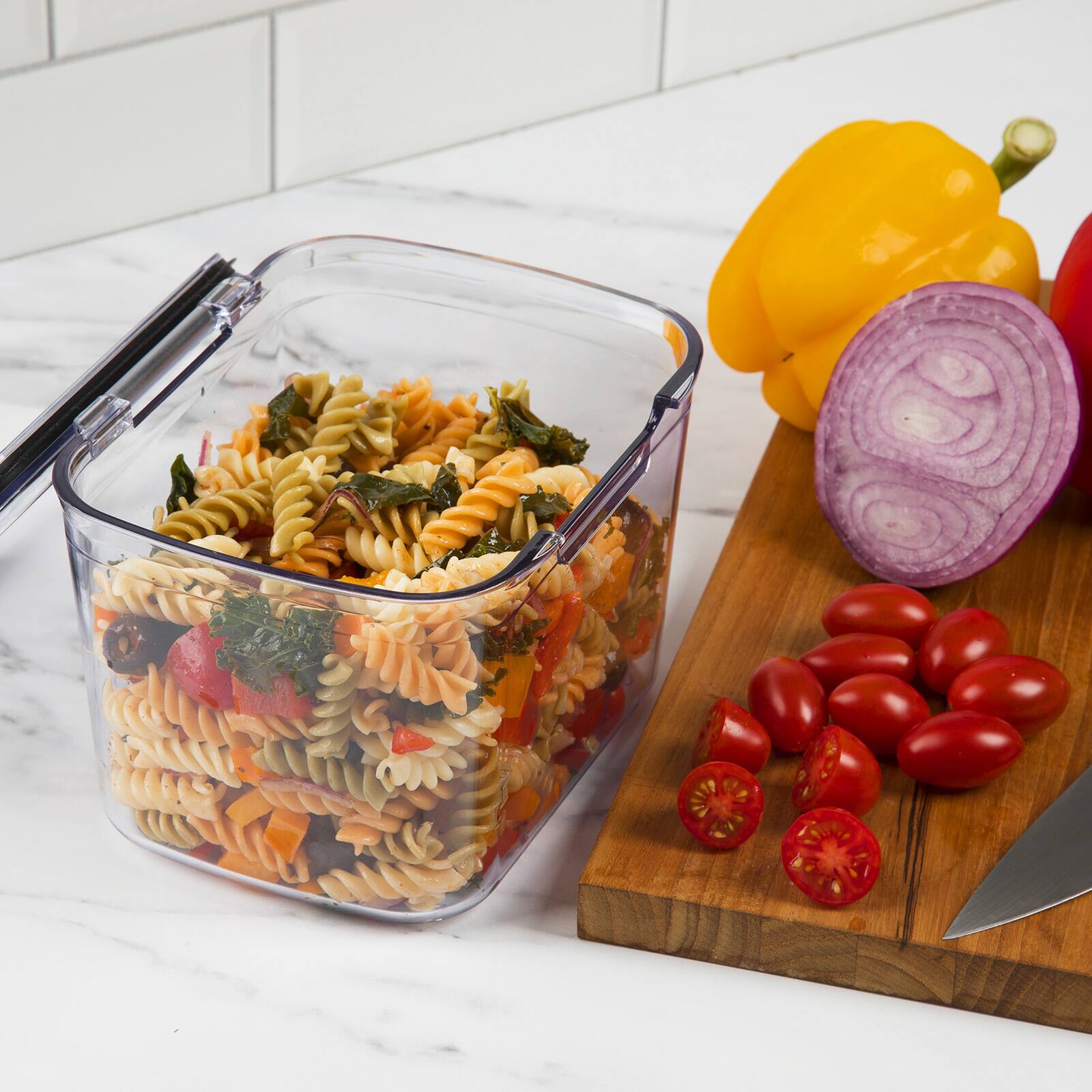 Alt View 5. Progressive International - ProKeeper+ Airtight Tall Deli Storage Container, Clear Plastic - Clear.
