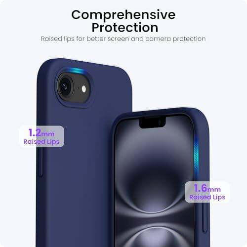 Comprehensive Protection: Raised lips for better screen and camera protection. 1.2mm Raised Lips, 1.6mm Raised Lips.