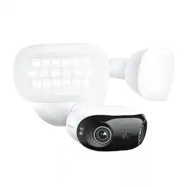 Reolink - Elite F751W 4K 8MP Outdoor Wired Wi - Fi 180° Panorama Security Camera with Floodlights, AI Smart Search, 3000 Lumens - White
