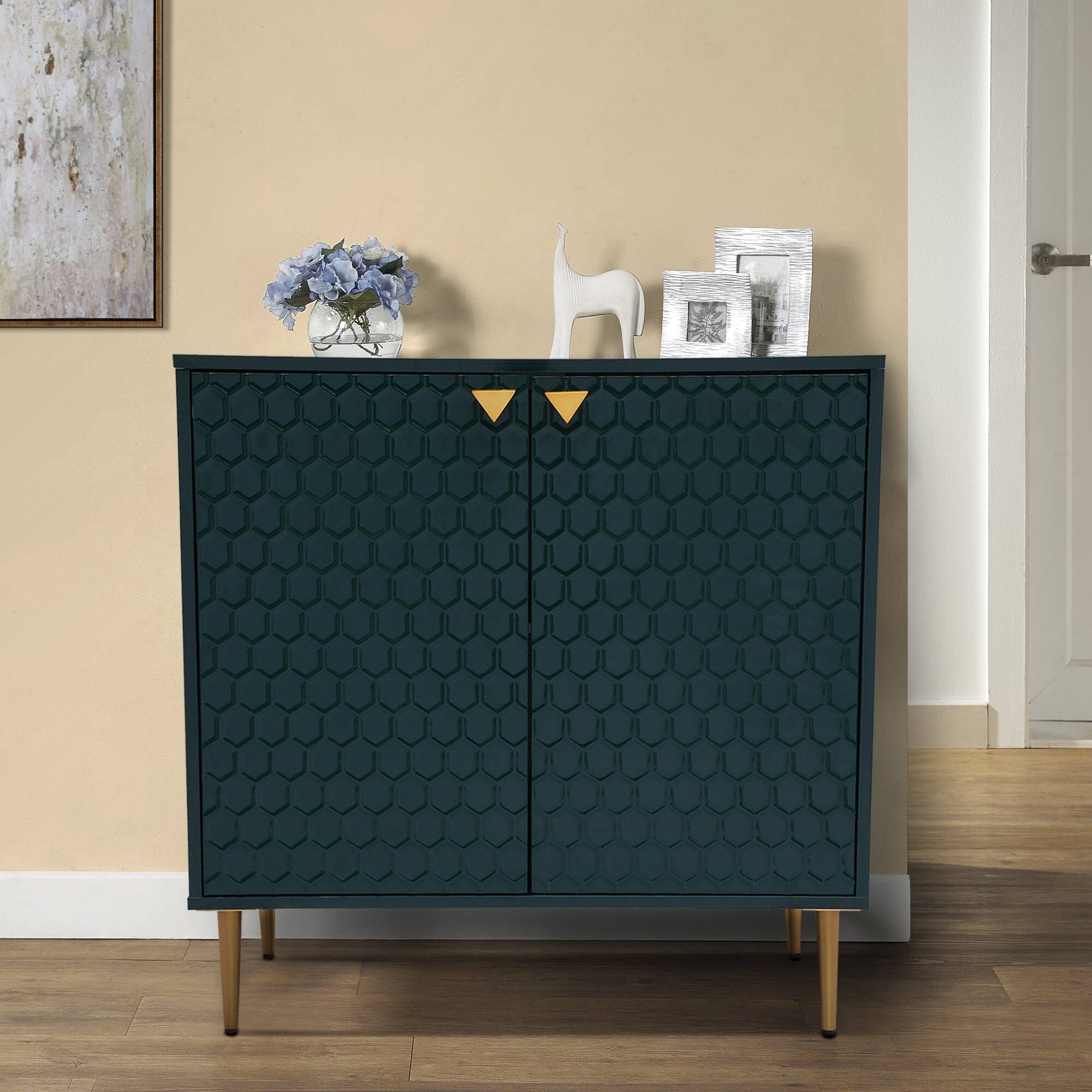 Alt View 10. Boyel Living - Boyel Living 2 Door Cabinet Storage Cabinet - Green.