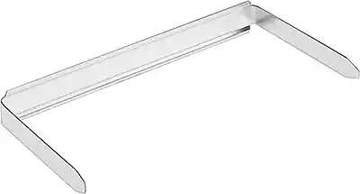 Front. ACCO - Economy Non-Adhesive Prong Fastener, Base Only, 2" Capacity, Tin, 100/Box - Silver.