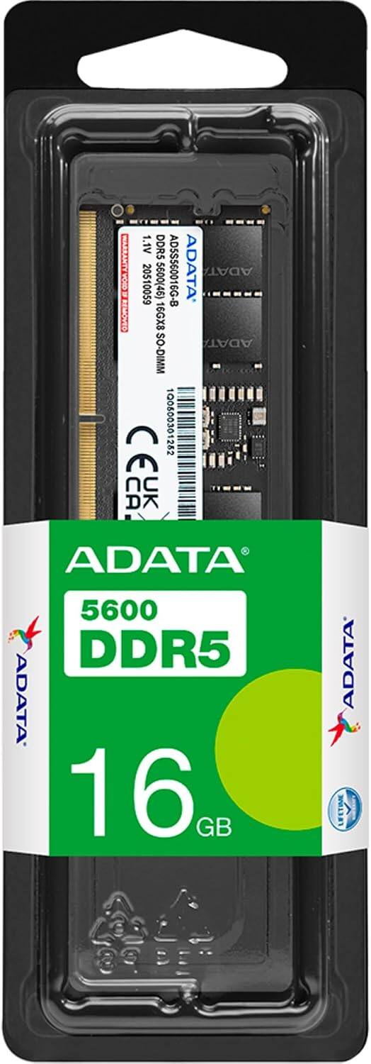 1.1V DDR5 VYTHARAAW VOID 20510059 5600(46) AD5S560016G-B ADATA' ADATA g REMOVED 16GX8 ADATA SO-DIMM C 1Q0600301282 CEL CA. DA nc UK ADATA 5600 DDR5 ADATA 16 GB ADATA