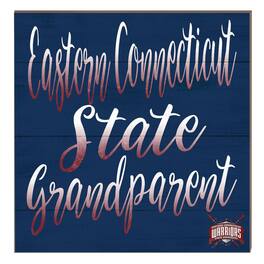 Jardine - Eastern Connecticut State Warriors 10" x 10" Grandparent Plaque - Navy