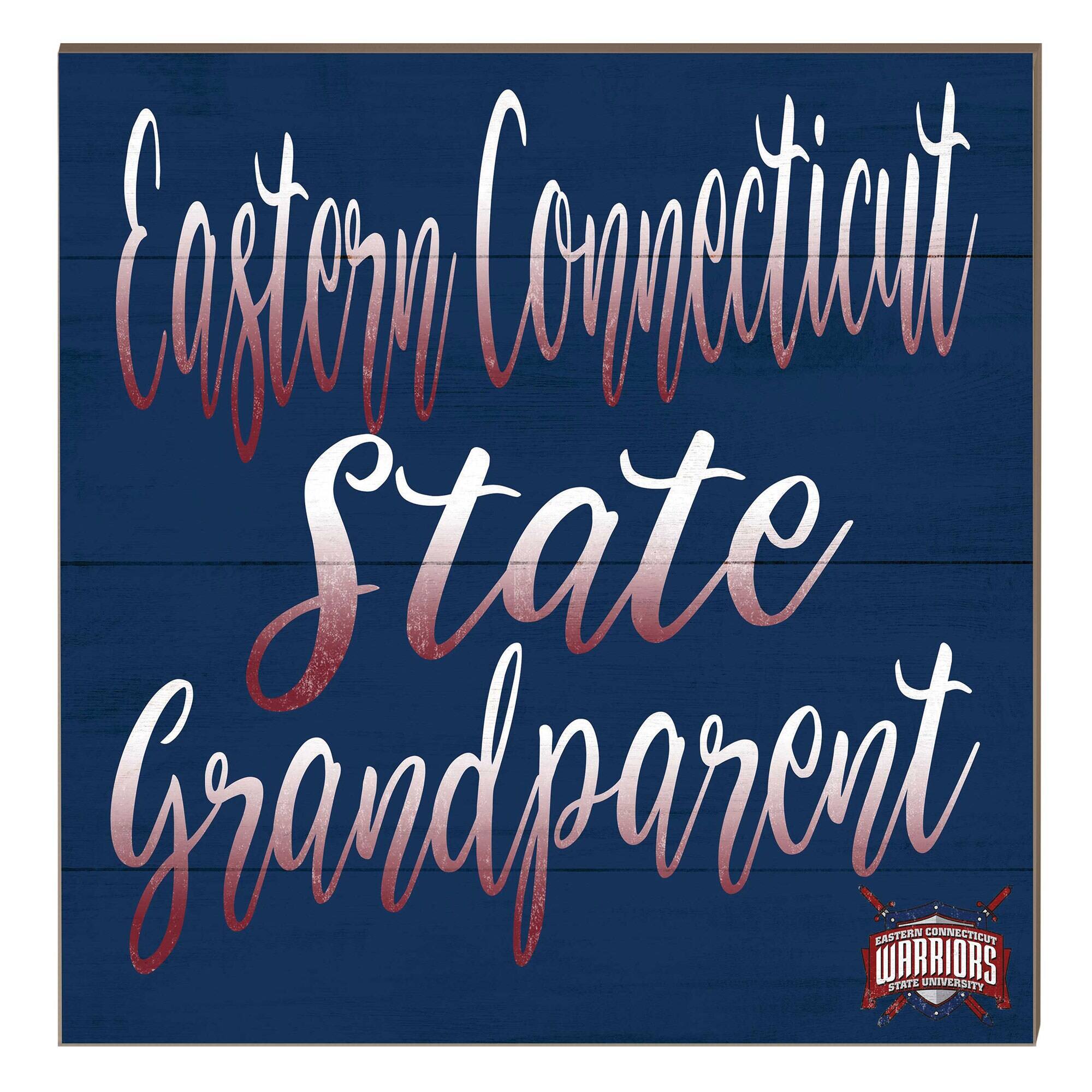 Eastern Connecticut State Warriors 10" x 10" Grandparent Plaque