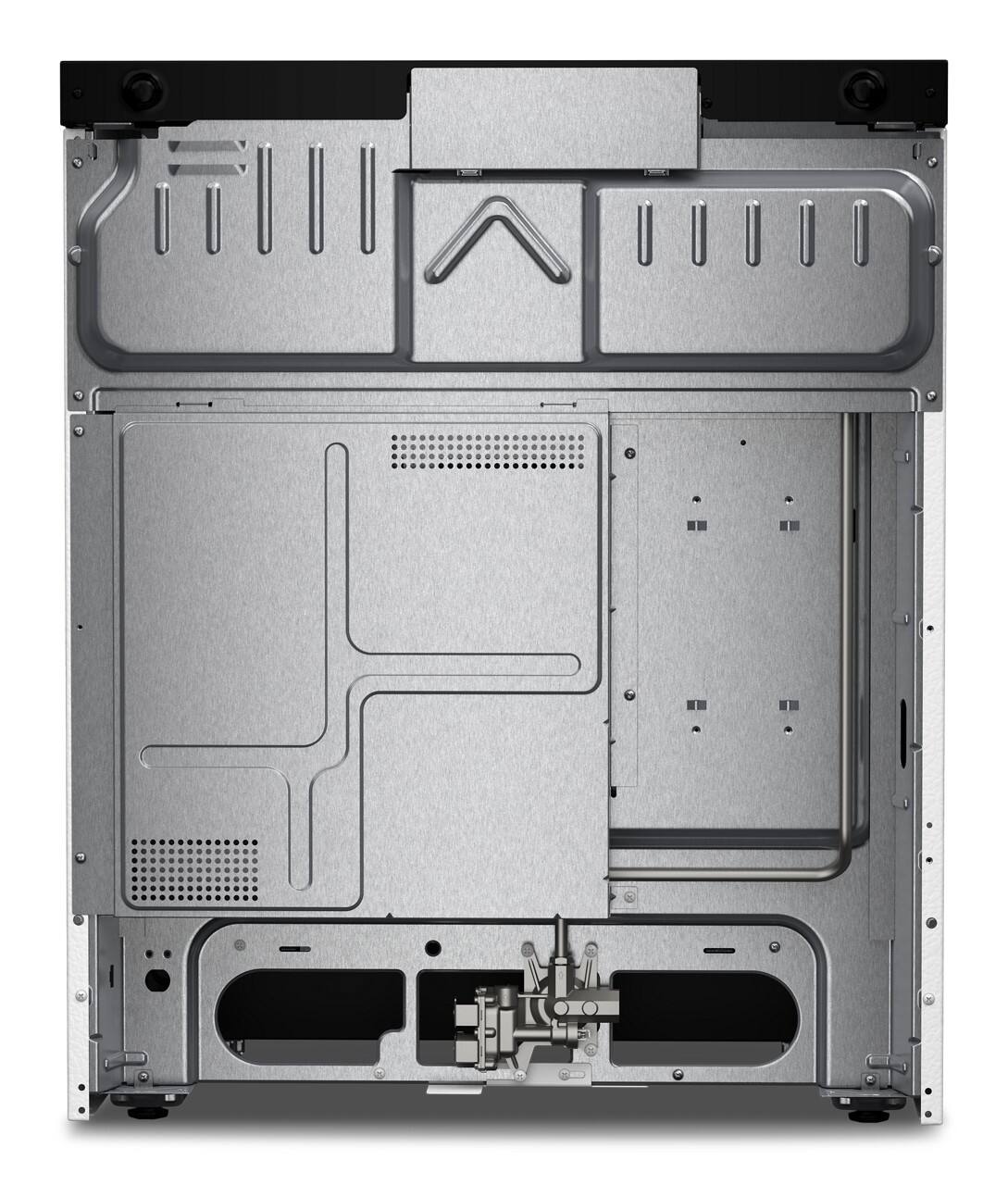 Back. Whirlpool - 5.0 Slide-In Gas Range with Air Cooking Technology - White.