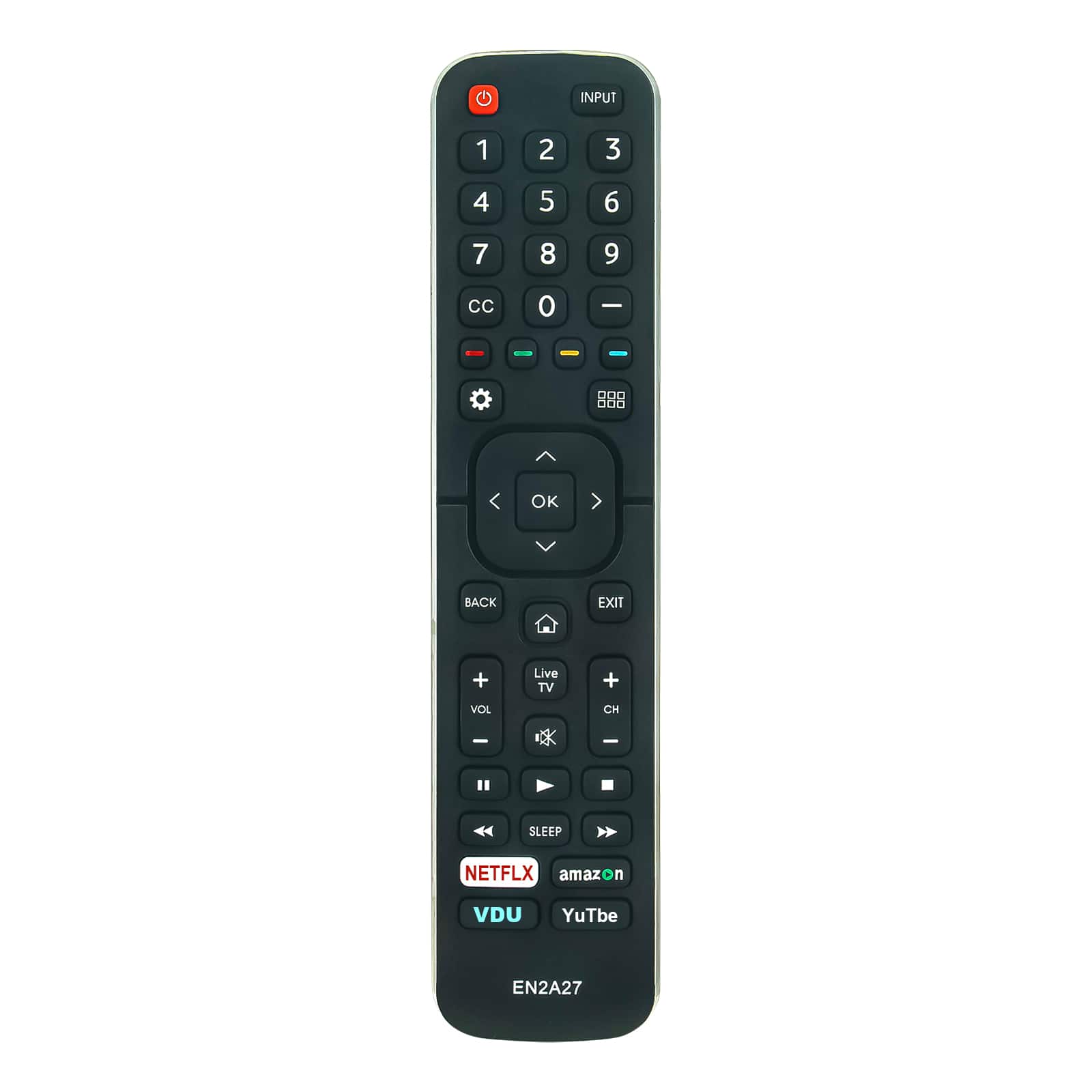 VINABTY - New EN2A27 Replaced Remote Control Fits for Hisense LED TV ERF6B11 40K368AW 55H6SG H6D H7D H8C H5D H5C Series - Black