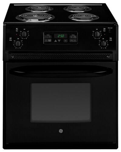 Ge 27 Self Cleaning Drop In Electric Range Black Jm250dfbb Best Buy