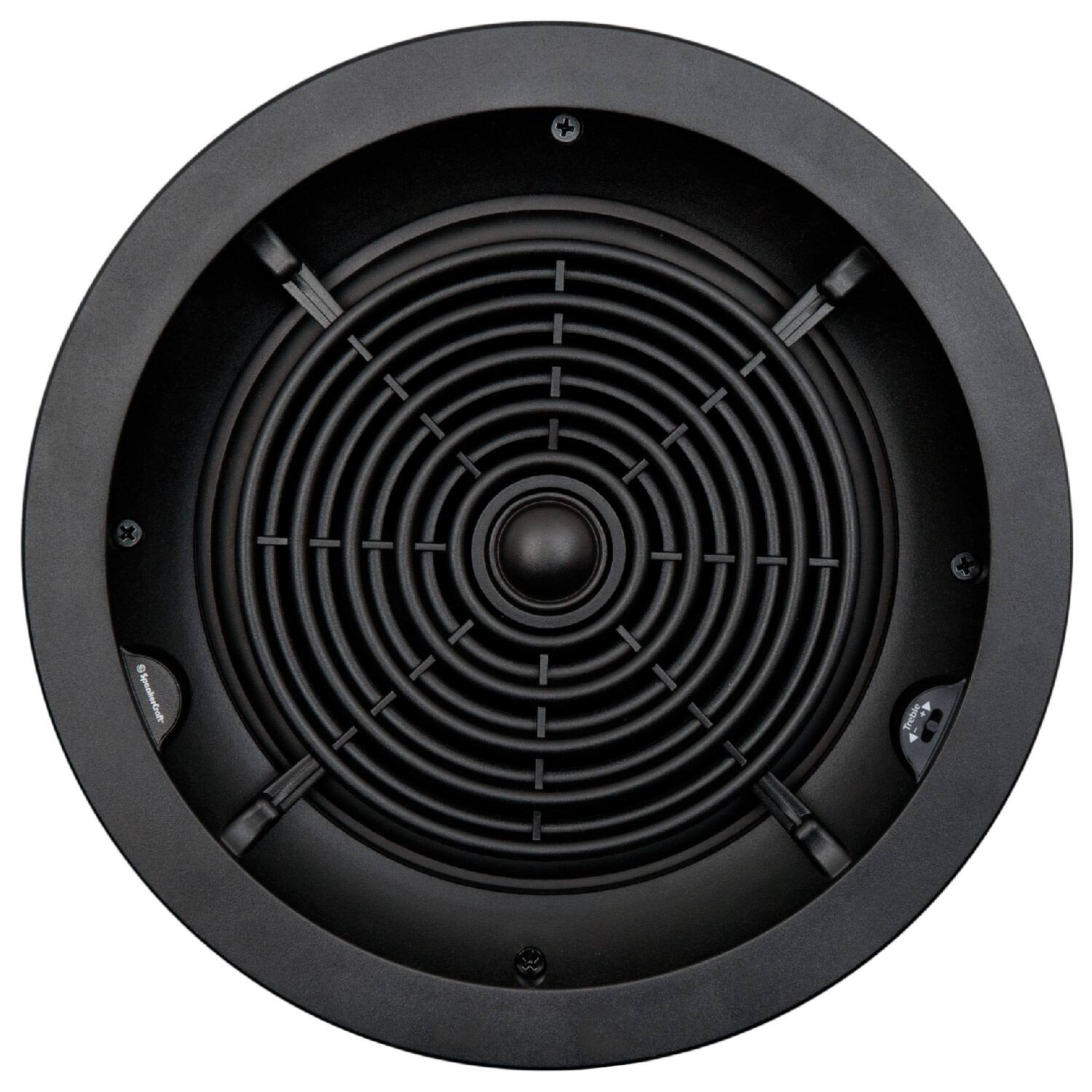 Front. SpeakerCraft - Profile CRS6 Two 6-1/2" In-Ceiling Speaker (Each) - Black.