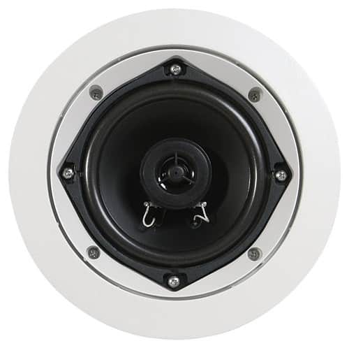 Front. SpeakerCraft - AIM Series Profile CRS5.2R 5-1/4" In-Ceiling Speaker (Each) - Black.