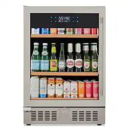 Wine Enthusiast - SommSeries2 178 Can Beverage Center - Stainless Steel