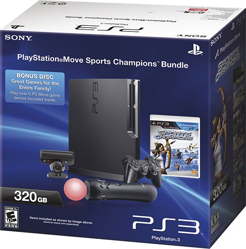  Sony - PlayStation 3 (320GB) with PlayStation Move Bundle