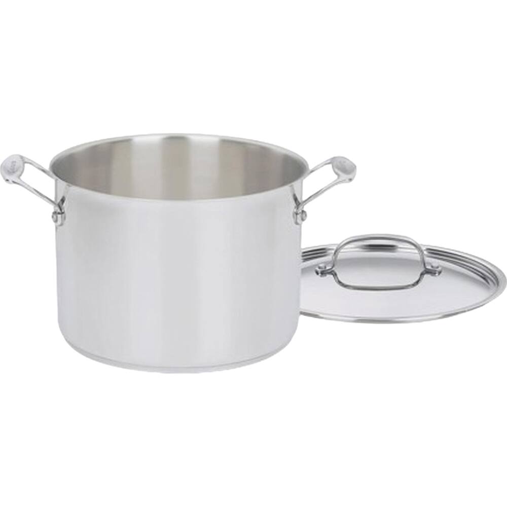 Front. Cuisinart - Chef's Classic 8-Quart Stockpot 766-24 - Silver.