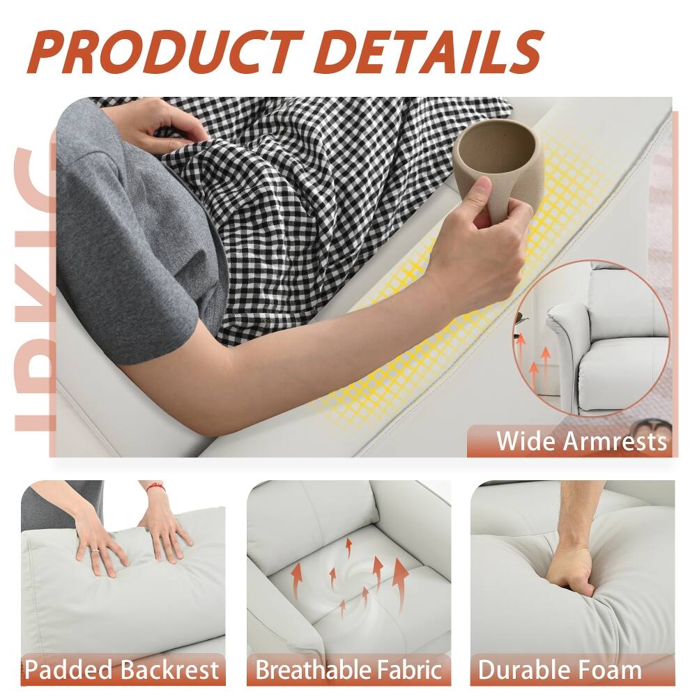 PRODUCT DETAILS

- Wide Armrests
- Padded Backrest
- Breathable Fabric
- Durable Foam
